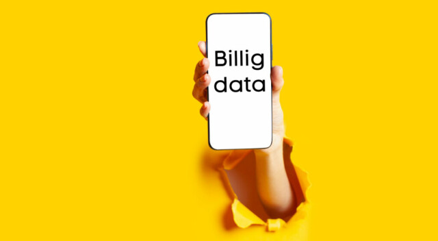 Trenger du litt, middels, mye eller ubegrenset med mobildata? Vi har funnet de billigste abonnementene! (Foto: Collage av Startsiden/Herman Arneberg Johnsen)