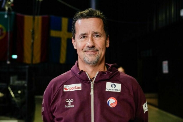Larvik 20241026. Kommende landslagssjef Ole Gustav Gjekstad før landskampen i håndball mellom Norge og Danmark i Jotron Arena, før håndball-EM i Østerrike, Ungarn og Sveits i desember.Foto: Beate Oma Dahle / NTB