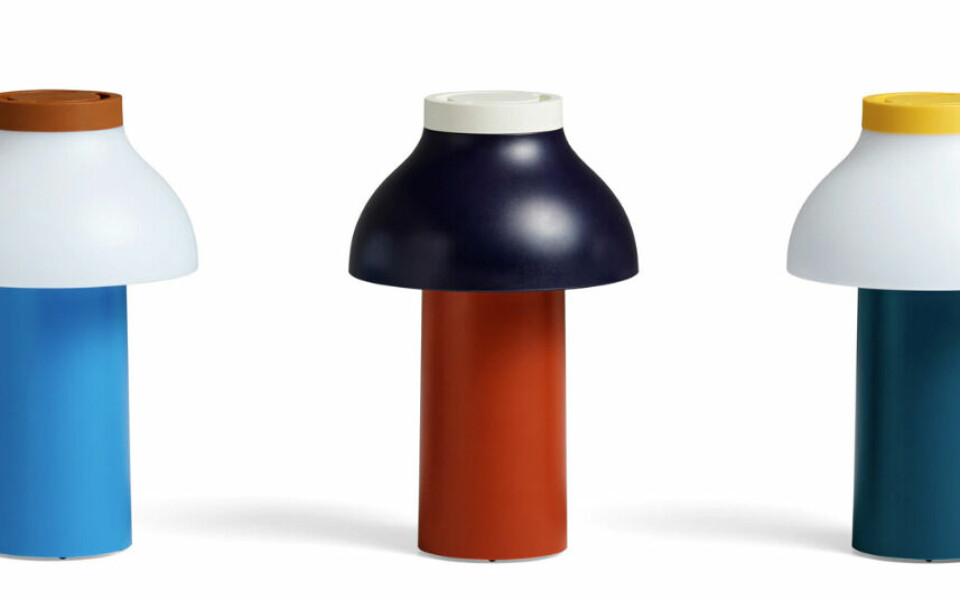 Pc Portable bordlampe fra HAY. (Foto: Royaldesign.no) HAY Pc Portable bordlampe kommer i mange forskjellige farger,