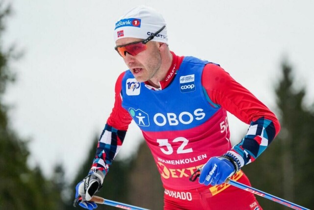 Oslo, 10. mars 2024. Sjur Røthe konkurrerer under 50 km fellesstart klassisk stil for menn i Holmenkollen. Foto: Beate Oma Dahle / NTB. (Foto: Beate Oma Dahle / NTB)