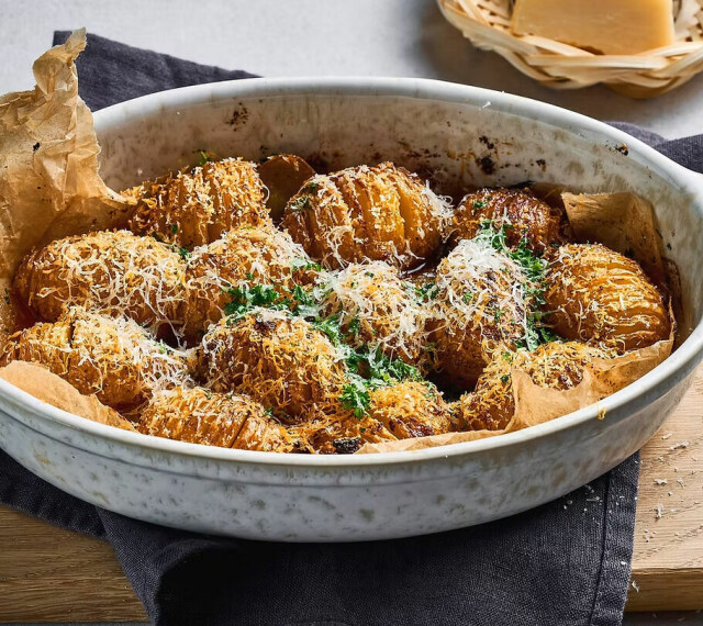 Hasselbakte poteter i airfryer