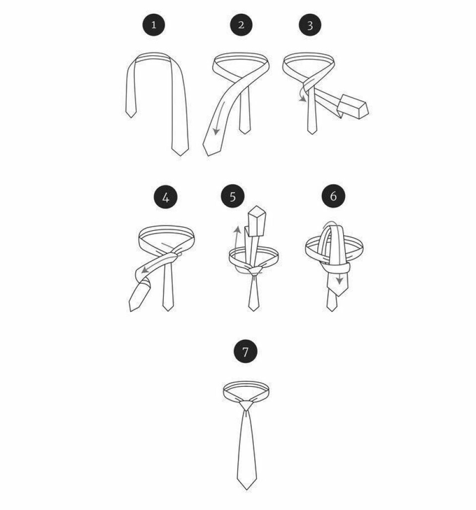 Knyte slips: Hvordan knyte de 5 klassiske slipsknutene