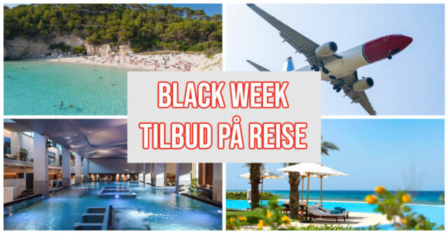 Vet du hvor du skal lete kan du spare tusenvis av kroner på reise, fly og hotell under Black Week 2024! Her har du de beste tilbudene i forbindelse med årets Black Friday. (Foto: Montasje av Ole Kristian Aaknes)