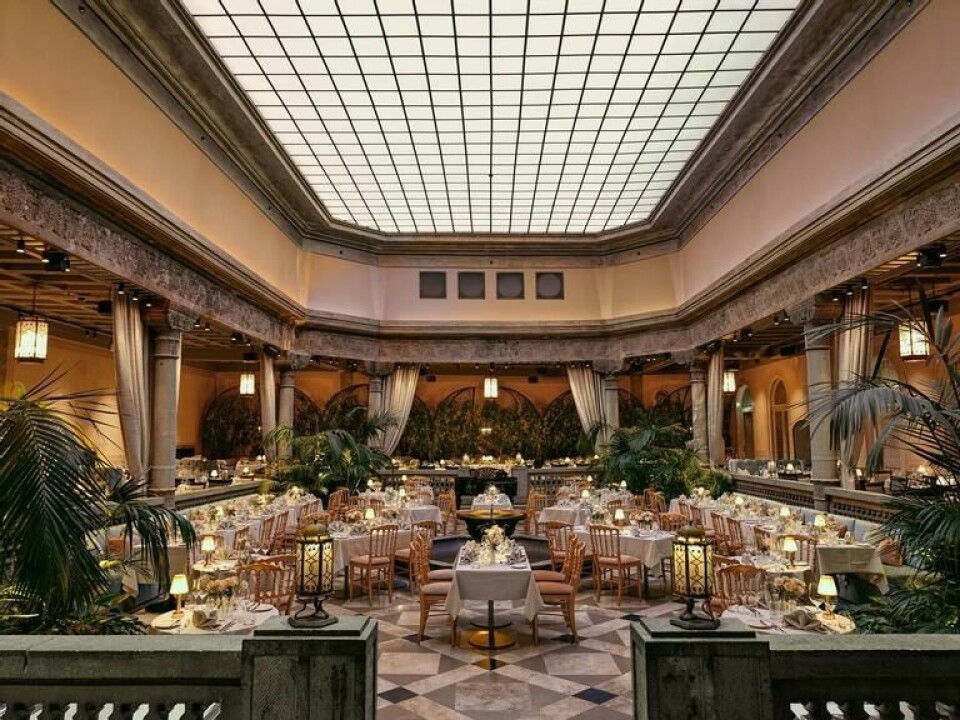 En institusjon i Trondheim: Palme Haven på Britannia Hotel byr på førsteklasses hotellfrokost, nydelig buffetlunsj og eksklusive selskapsmenyer til middag (Foto: Booking.com) Bilde av restaurant Palme Haven på hotell Britannia