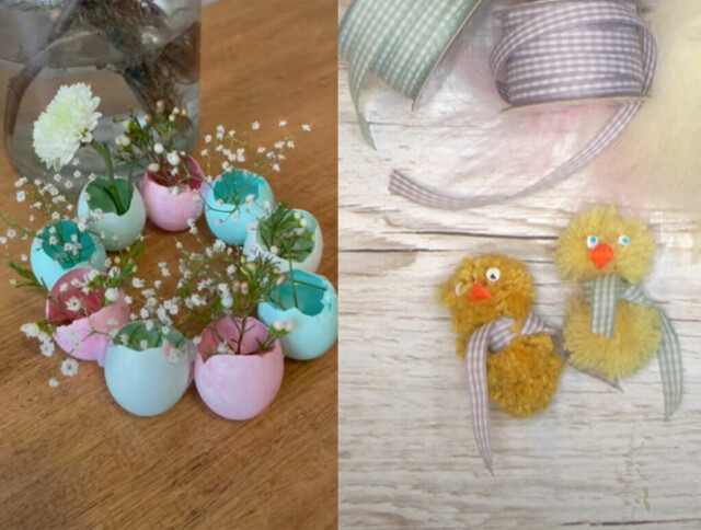 Vi har samlet 6 forslag til påskepynt du kan lage selv. Blomsterkrans av egg, påskekylling, påskehare eller påskeegg - vi har DIY-prosjekt av alle! (Foto: ABC Brand Studio)