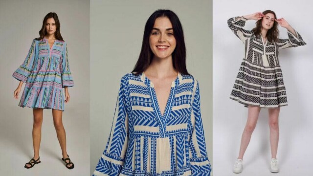 «Floyd-kjolen», eller rettere sagt Ella dress fra Devotion Twins, har virkelig slått an som sommerkjole for trendbevisste nordmenn. Damer fra hele landet vil ha tak i en variant av de herlige kjolene med vakre farger og mønster. Vi viser deg noen av de flotteste variantene av trendkjolen. (Foto: Villoid)