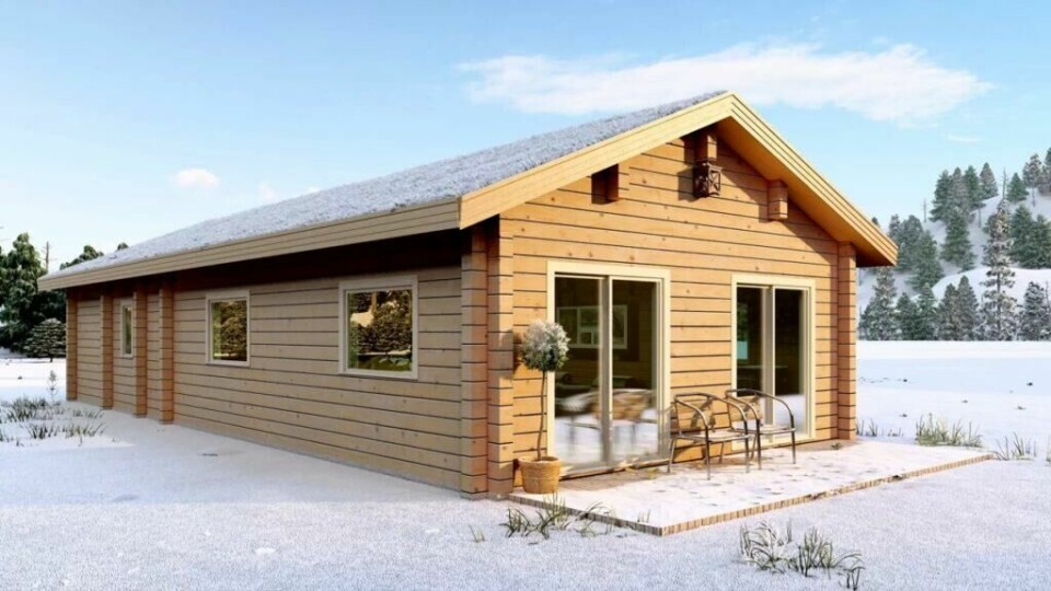 Oppdal tømmerhytte fra Modultre er en ideell hytte for familier. Den har et overbygd inngangsparti med adkomst til utvendig bod og wc. Her får man en rimelig hytte med god plass. Oppdal familie tømmerhytte fra Modultre er en funksjonell familiehytte med stor hems for ekstra sengeplasser.