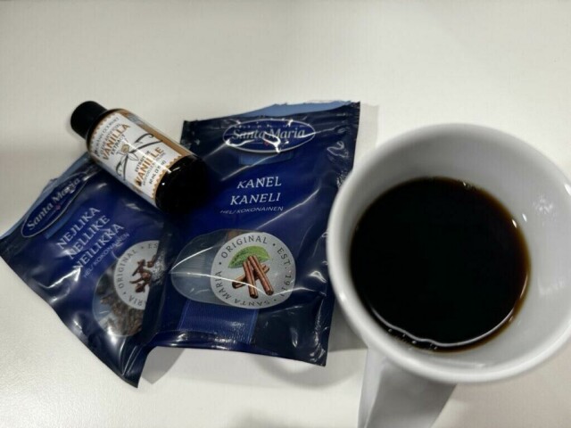 Krydderkaffe med smak av kanel, nellik og vanilje. (Foto: Kreative ideer/Aurora Lange)