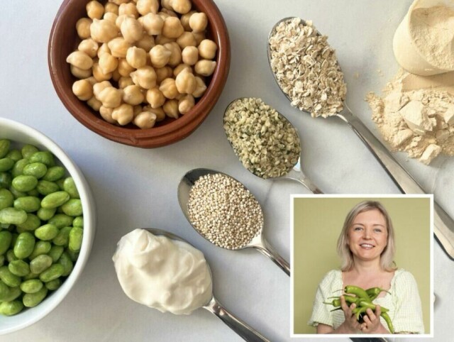 Overlege Tanja Kalchenko forteller at man ikke trenger å spise så mye proteiner som mange tror og at de aller fleste spiser for mye. Vi fikk svaret på hvor mye proteiner du egentlig trenger per dag enten du trener mye, lite og spiser kjøtt eller plantebasert. (Foto: Cecilie Aasland, ABC Startsiden / Elowyn Gabrielle Alexandra (bilde av Tanja Kalchenko))
