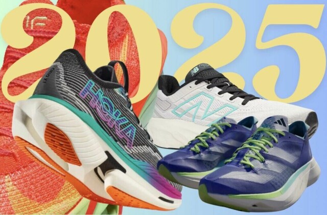 Vi har samlet løpesko som alle kåres til de beste til maraton i 2024. Testvinnerne er fra Nike, Asics, Adidas, Hoka og New Balance og passer både dame og herre. (Foto: Montasje av Cecilie Aasland / ABC Startsiden)