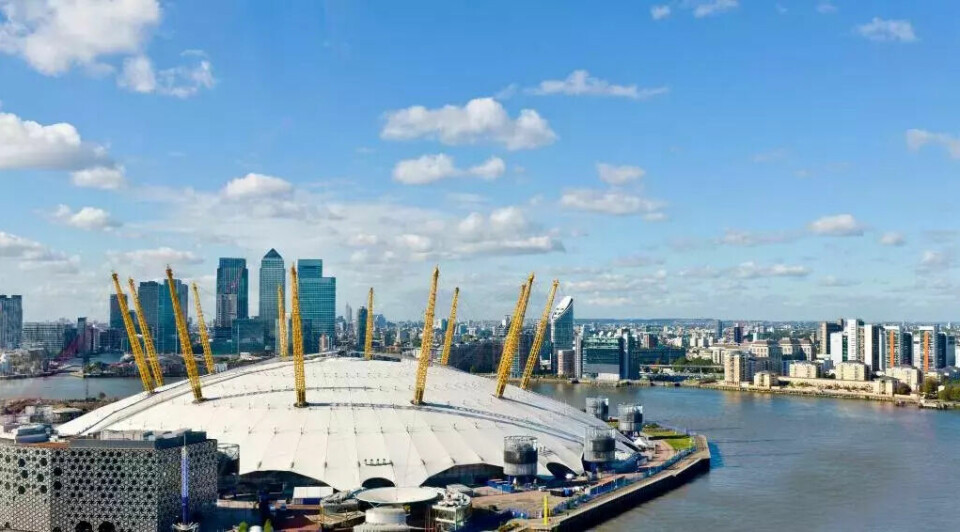 The O2 arena, eller Millenniumdomen som den også blir kalt , er den største billett-selgende arenaen i verden, og byr på konserter, underholdning og sport. (Foto: Booking.com) Bilde av The O2 arena. En
