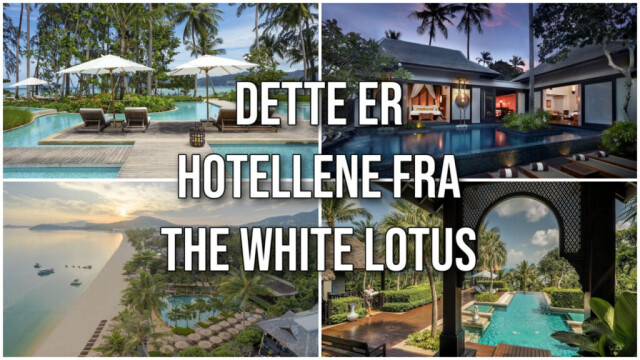 Fire luksuriøse hotellbilder fra de thailandske resortene der The White Lotus sesong 3 ble filmet. Fra private villaer med infinity-basseng til eksotiske strandresorter – dette er stedene som danner bakteppet for seriens dramatiske handling. (Foto: Montasje av Ole Kristian Aaknes av bilder fra Hotels.com)