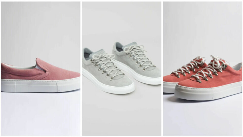 DIEMME sine sneakers har gjort seg bemerket for sin høye kvalitet og komfort. Skoene er håndlaget i Italia og kommer i en rekke ulike farger. (Foto: Høyer) Bilde av tre par DIEMME sneakers til dame. Skoene er laget i italia og har en høy kvalitet.
