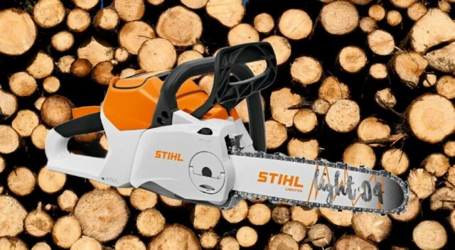 Denne elektriske motorsagen fra Stihl kan bli din til en veldig god pris under Black Week. (Foto: Collage av Startsiden)