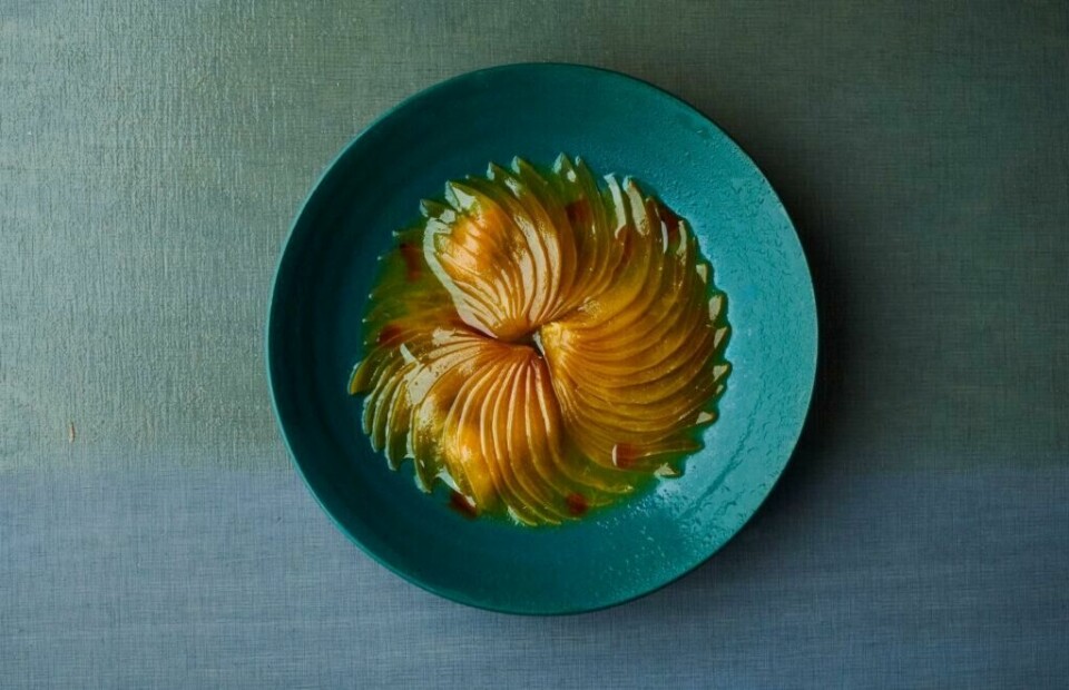 En av rettene fra kjøkkenet til restaurant Noma: Gul bete-sashimi. (Foto: Ditte Isager / Noma)