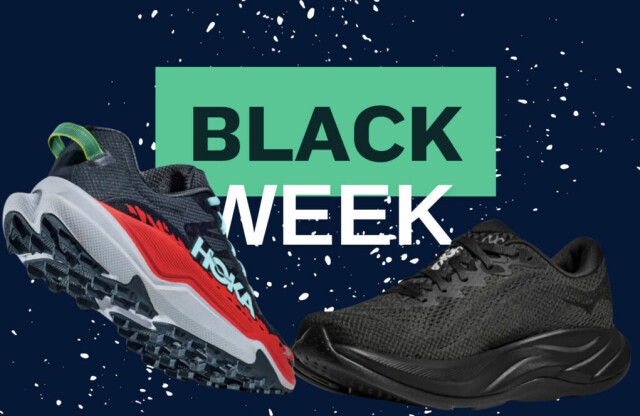Vi har tatt på oss jobben med å prissjekke Hoka til herre på Black Week-tilbud i 2024. For å finne ut hvilke tilbud som er best, og ikke minst sjekke at tilbudene er reelle, har vi sett på hvert enkelt produkts fullstendige prishistorikk. (Foto: Montasje av Cecilie Aasland / Startsiden)