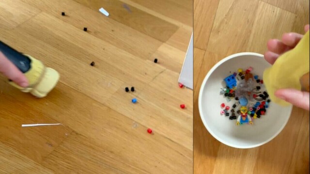 Ta vare på perler og småleker - samtidig som de ryddes i en fei. (Foto: Kreative Ideer/ Miriam Schjetlein)