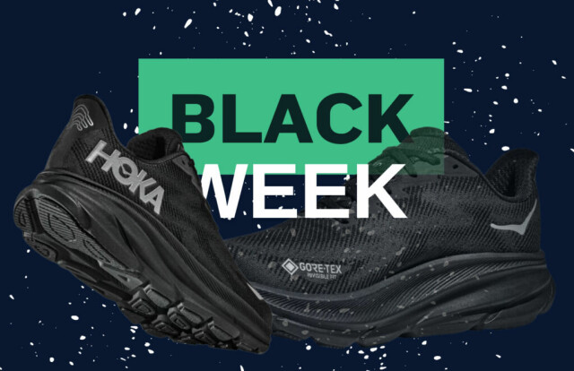 Nå får du rekordbillige Hoka til herre under Black Week og i forbindelse med Black Friday i 2024! Vi har prissjekket tilbudet på Hoka Clifton 9 GTX. (Foto: Montasje av Cecilie Aasland / ABC Startsiden)