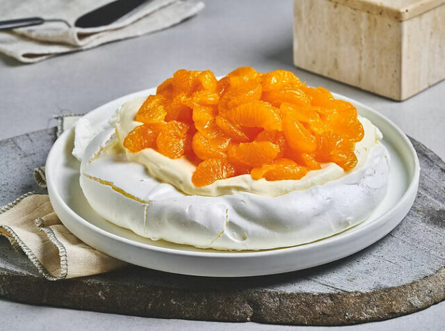 Oppskrift: Pavlova med hermetiske mandariner
