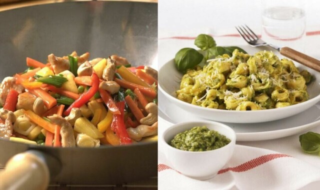 Vi har samlet 10 middagstips med oppskrifter på smakfulle middager du lager på under 30 minutter! Disse passer til både helg og hverdag og er alle både enkle, raske og sunne. Hva med en rask kyllingwok med sursøt saus, eller pizza - barnas favoritt? (Foto: Frukt.no)