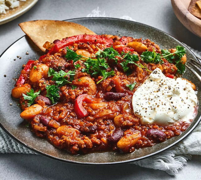 Oppskrift på chili con carne