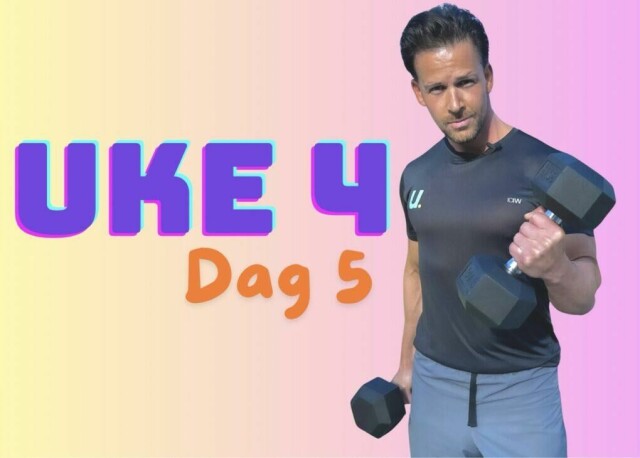 I dag er det klart for et styrkeprogram med styrkeøvelser for bryst og core/mage. Dagens gratis treningsprogram består derfor av push-ups, liggende beinhev og Cornelis Planke Push-Up. (Foto: Cecilie Aasland / ABC Startsiden)