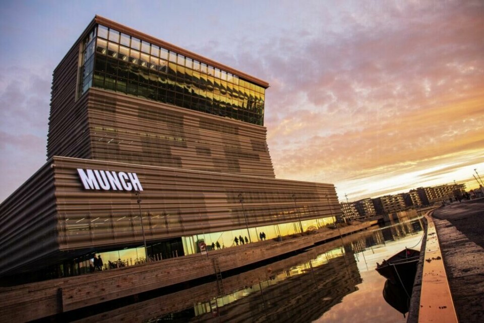 Munch Museet flyttet i 2021 fra Tøyen og ligger nå vakkert til i Bjørvika i Oslo. (Foto: VisitOSLO/Didrick Stenersen) Munchmuseet, det populære museet for samtidskunst i Oslo, i solnedgang.