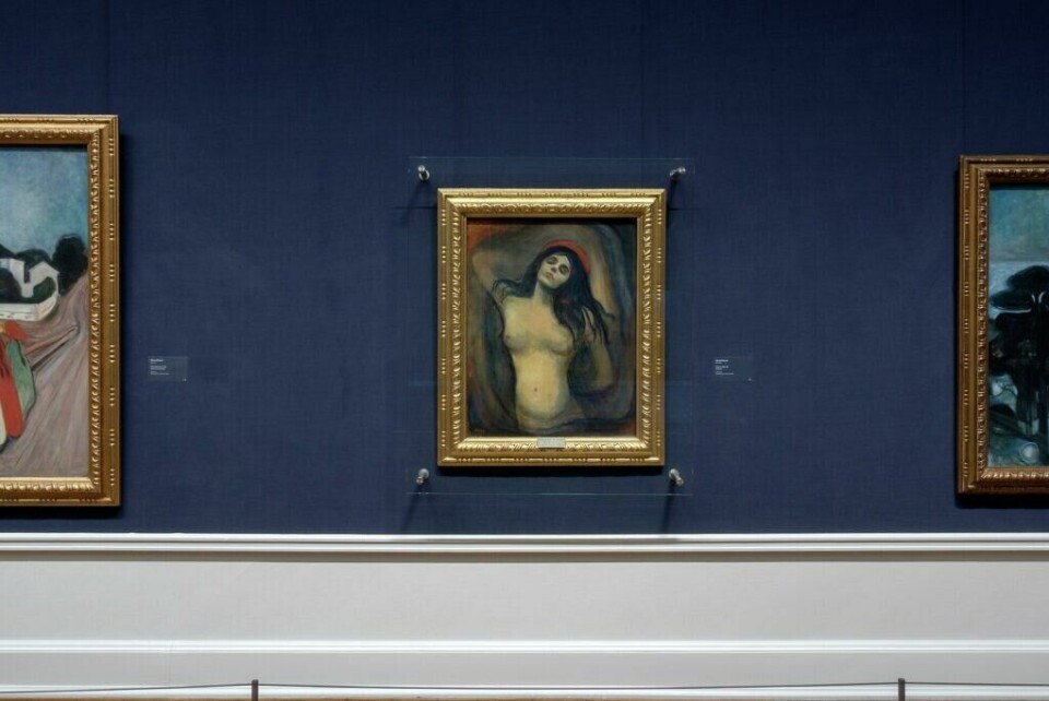 Madonna av Edvard Munch er blant kunstverkene du kan se på Nasjonalmuseet i Oslo. (Foto: VisitOSLO/Didrick Stenersen) Eksempel av kunsten du finner på Nasjonalmuseet: Madonna av Edvard Munch.