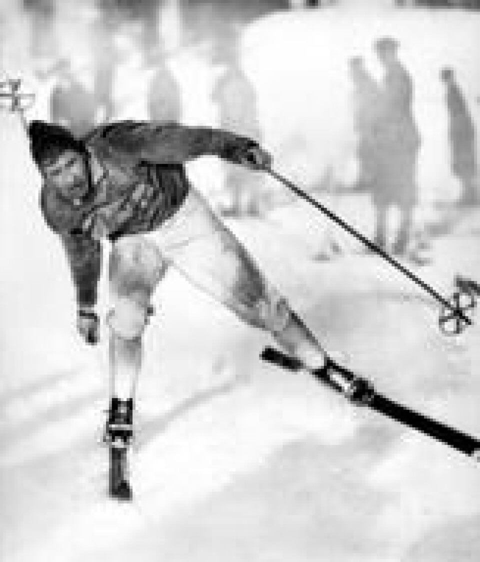 Johan Grøttumsbråten ble regnet som Norges tredje store skikonge, etter Lauritz Bergendahl og Thorleif Haug. Her er han i langrennssporet i VM 1931 der han ble verdensmester både i kombinert og på 18-kilometer. Johan Grøttumsbråten ble regnet som Norges tredje store skikonge, etter Lauritz Bergendahl og Thorleif Haug. Her er han i langrennssporet i VM 1931 der han ble verdensmester både i kombinert og på 18-kilometer. Foto: NTB