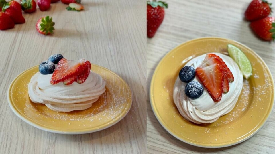 Oppskrift pavlova: Lag mini-pavlova