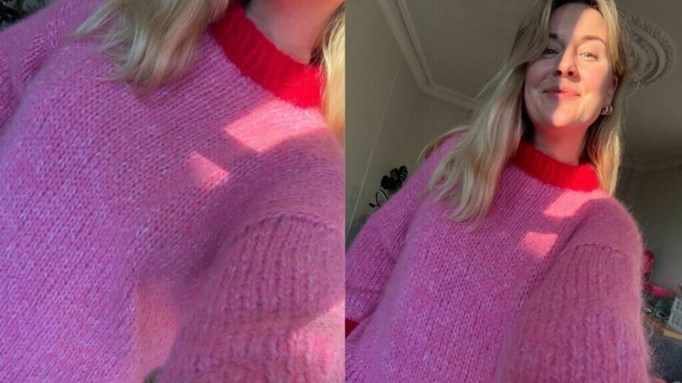 Den fargerike og myke Emmiline-genseren fra Vild KnitWear strikkes raskt og enkelt med tykt garn og store pinner. (Foto: Kreative Ideer/ Aurora Lange) Emmiline-genseren fra Vild KnitWear – en rask og enkel genser strikket i Drops Air og Drops Melody, perfekt for nybegynnere som vil strikke et fargerikt og mykt plagg. Vild KnitWear lanserer tre splitter nye gensere – Emmiline, Cozy Basic og Cozy Striper – som er perfekte for deg som vil ha raske, enkle og myke strikkeprosjekter.