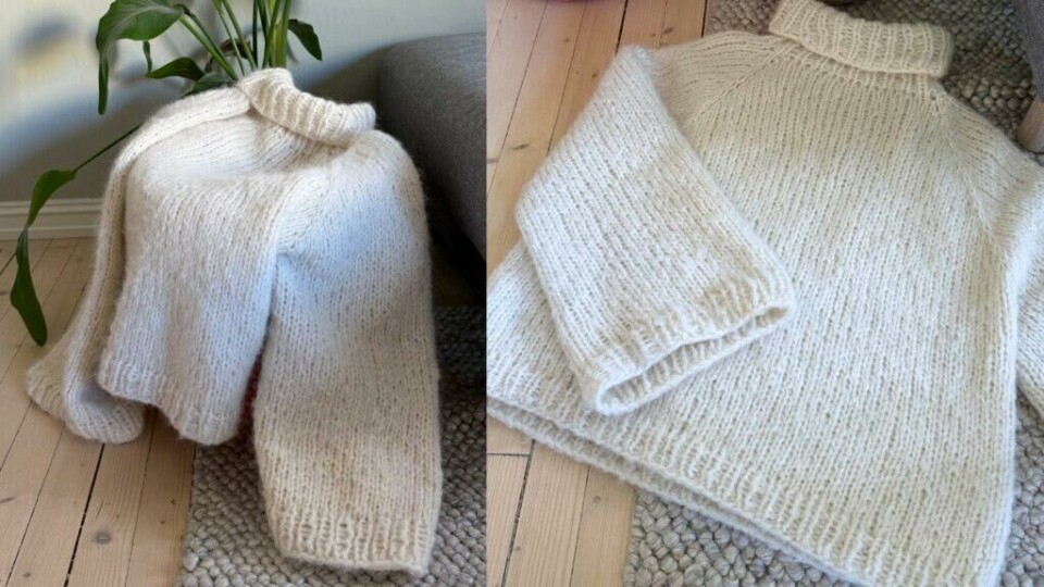 Cozy Basic-genseren fra Vild KnitWear – perfekt for deg som elsker store, myke strikkeprosjekter som går raskt å lage. (Foto: Kreative Ideer/ Aurora Lange) Cozy Basic fra Vild KnitWear – en myk og oversized raglangenser strikket i dobbelt garn, perfekt for raske og enkle strikkeprosjekter. Vild KnitWear lanserer tre splitter nye gensere – Emmiline, Cozy Basic og Cozy Striper – som er perfekte for deg som vil ha raske, enkle og myke strikkeprosjekter.