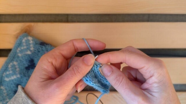 Avfelling med i-cord gir en pen og avrundet kant. (Foto: Miriam Schjetlein)